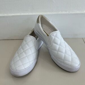 Nine West White Casual Slide on Sneakers. Size 10